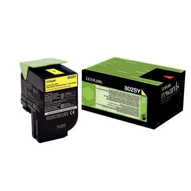 Lexmark 80C2SY0 toner laser jaune  authentique