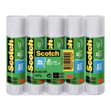 Lot de 5 bâtons de colles 21g Scotch