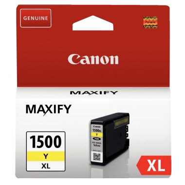 Canon 1500XL cartouche jet d'encre jaune haute capacité authentique (PGI1500Y XL)