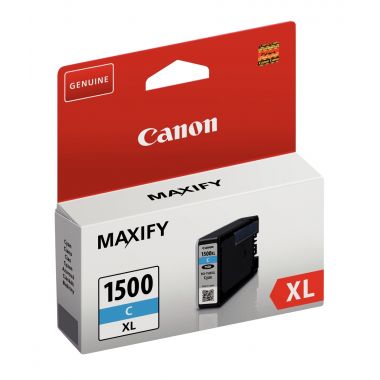 Canon 1500XL cartouche jet d'encre cyan haute capacité authentique (PGI1500C XL)