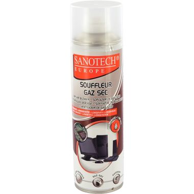 Sanotech - Aérosol 500ml gaz dépoussiérant - ST0610