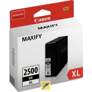 Canon 2500XL cartouche jet d'encre noire haute capacité authentique (PGI2500BK XL)