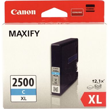 Canon 2500XL cartouche jet d'encre cyan haute capacité authentique (PGI2500 XL)