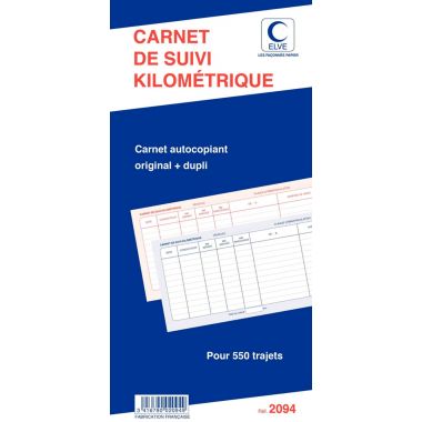 Carnet de suivi kilométrique