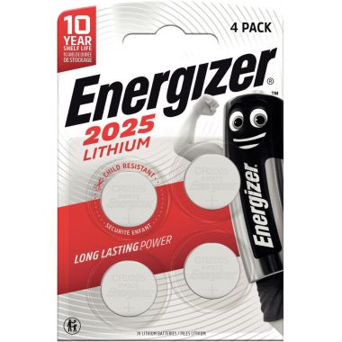 Blister de 4 piles lithium 3V CR2025 ENERGIZER