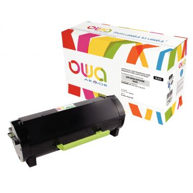 OWA Armor toner laser noir haute capacité compatible Lexmark 50F2H00