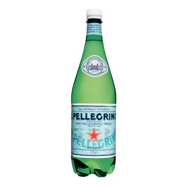 Lot de 6 bouteilles d'eau gazeuse SAN PELLEGRINO 1L