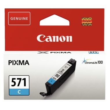 Canon 571 cartouche jet d'encre cyan authentique (CLI571C)