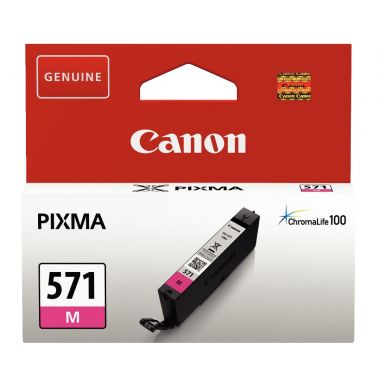 Canon 571 cartouche jet d'encre magenta authentique (CLI571M)