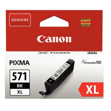 Canon 571XL cartouche jet d'encre noire haute capacité authentique (CLI571BK XL)