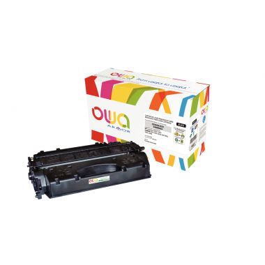 OWA Armor cartouche laser noire haute capacité compatible HP 05X (CE505X)