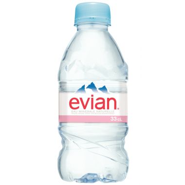 Lot de 24 bouteilles d'eau EVIAN 33cl