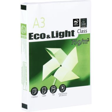 Ramette de 500 feuilles format A3 blanc ECO&LIGHT