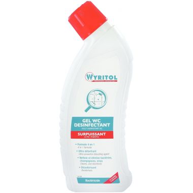 Flacon 750ml gel WC désinfectant surpuissant