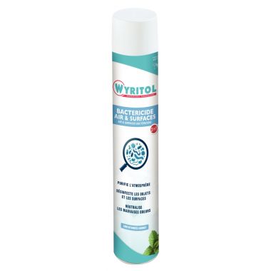 Aérosol 750ml bactéricide air et surface menthe