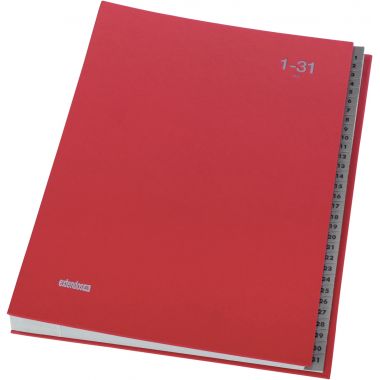 Trieur numérique 31 compartiments, rouge