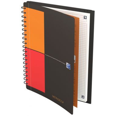 Reliure intégrale MEETINGBOOK format tablette B5 quadrillé 5x5, 160 pages