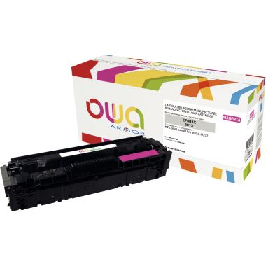 OWA Armor cartouche laser magenta haute capacité compatible HP 201X (CF403X)