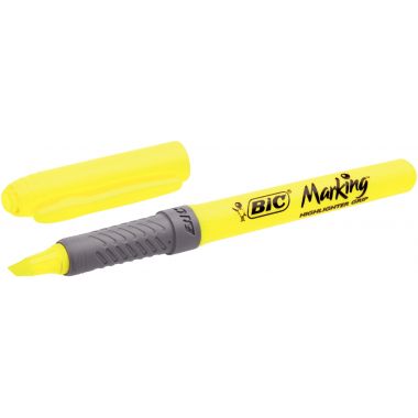 Bic - Surligneur Highlighter grip jaune - 811935