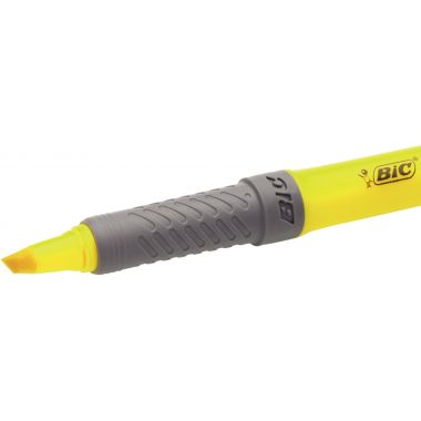 Bic - Surligneur Highlighter grip jaune - 811935