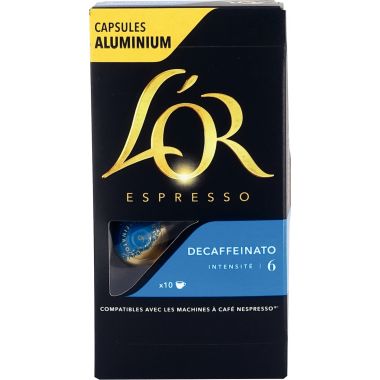 Boite de 10 capsules café OR Décafeiné