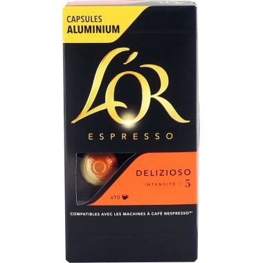 Boite de 10 capsules café OR Delizioso