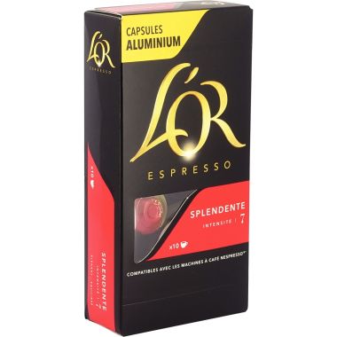 Boite de 10 capsules café OR Splendente