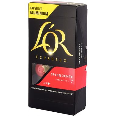 Boite de 10 capsules café OR Splendente