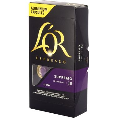 Boite de 10 capsules café OR Supremo