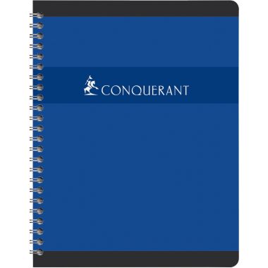 Cahier à reliure intégrale 180 pages CONQUERANT, format A4, quadrillé 5x5, papier 70g