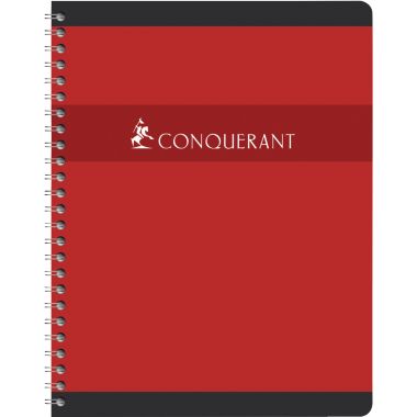 Cahier à reliure intégrale 180 pages CONQUERANT, format A4, quadrillé 5x5, papier 70g