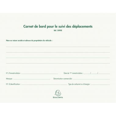 Carnet de bord pour le suivi des déplacements