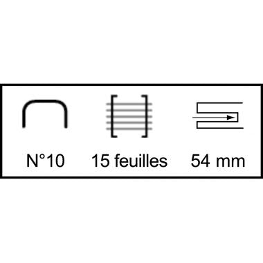 Wonday - Agrafeuse pince n° 10 15 feuilles - FAG100482