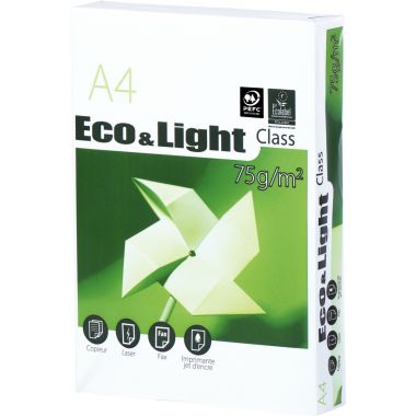 Ramette de 500 feuilles format A4 75g blanc ECO&LIGHT