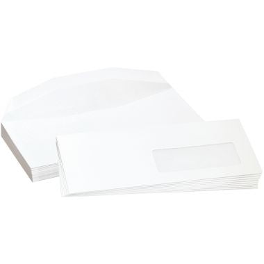 Boite de 1000 enveloppes blanches 162xx229mm 80g mécanisables fenêtre 45x100mm