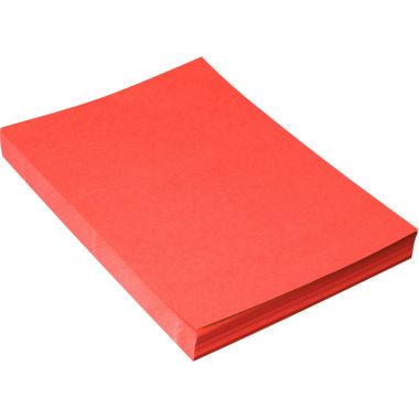 Paquet de 100 couvertures grain cuir brillant rouge