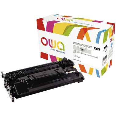 OWA Armor cartouche laser noire haute capacité compatible HP 87X (CF287X)