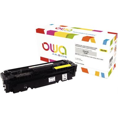 OWA Armor cartouche laser jaune compatible HP 410A (CF412A)