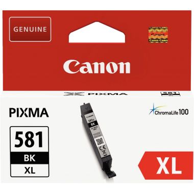 Canon 581XL cartouche jet d'encre noire haute capacité authentique (CLI581XLBK)