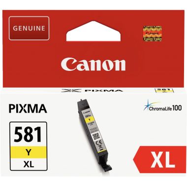 Canon 581XL cartouche jet d'encre jaune haute capacité authentique (CLI581XLY)