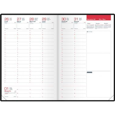 Agenda semainier Oxford First 21x27cm noir